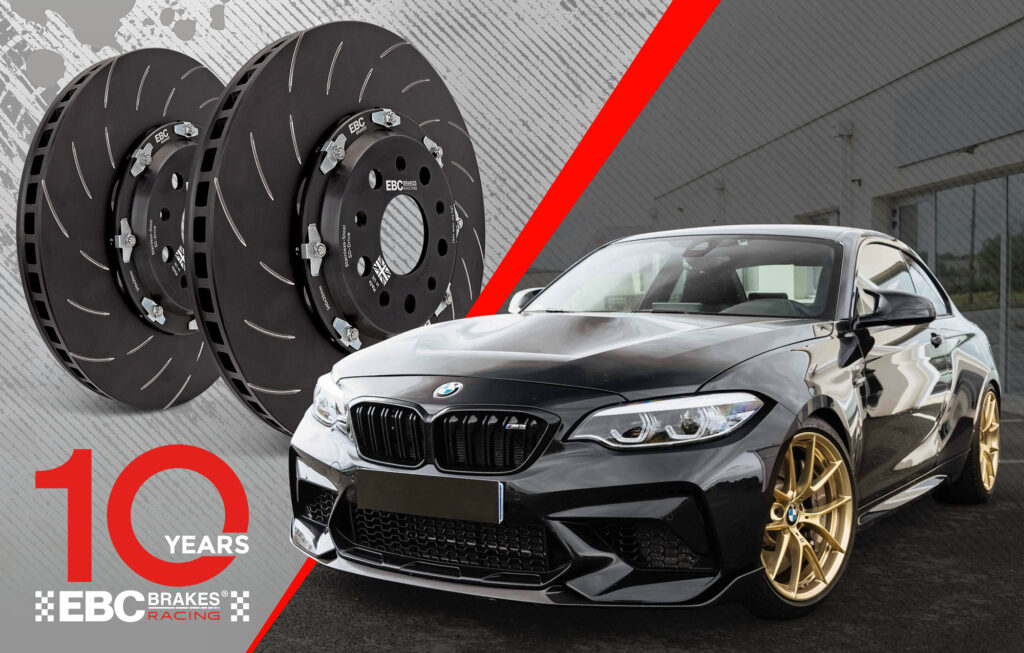 Coppia Dischi Freno Scomponibili Flottanti Posteriori 380x28 mm BMW M2 Competition F87 Performance - EBC-SG2F041 - immagine 2