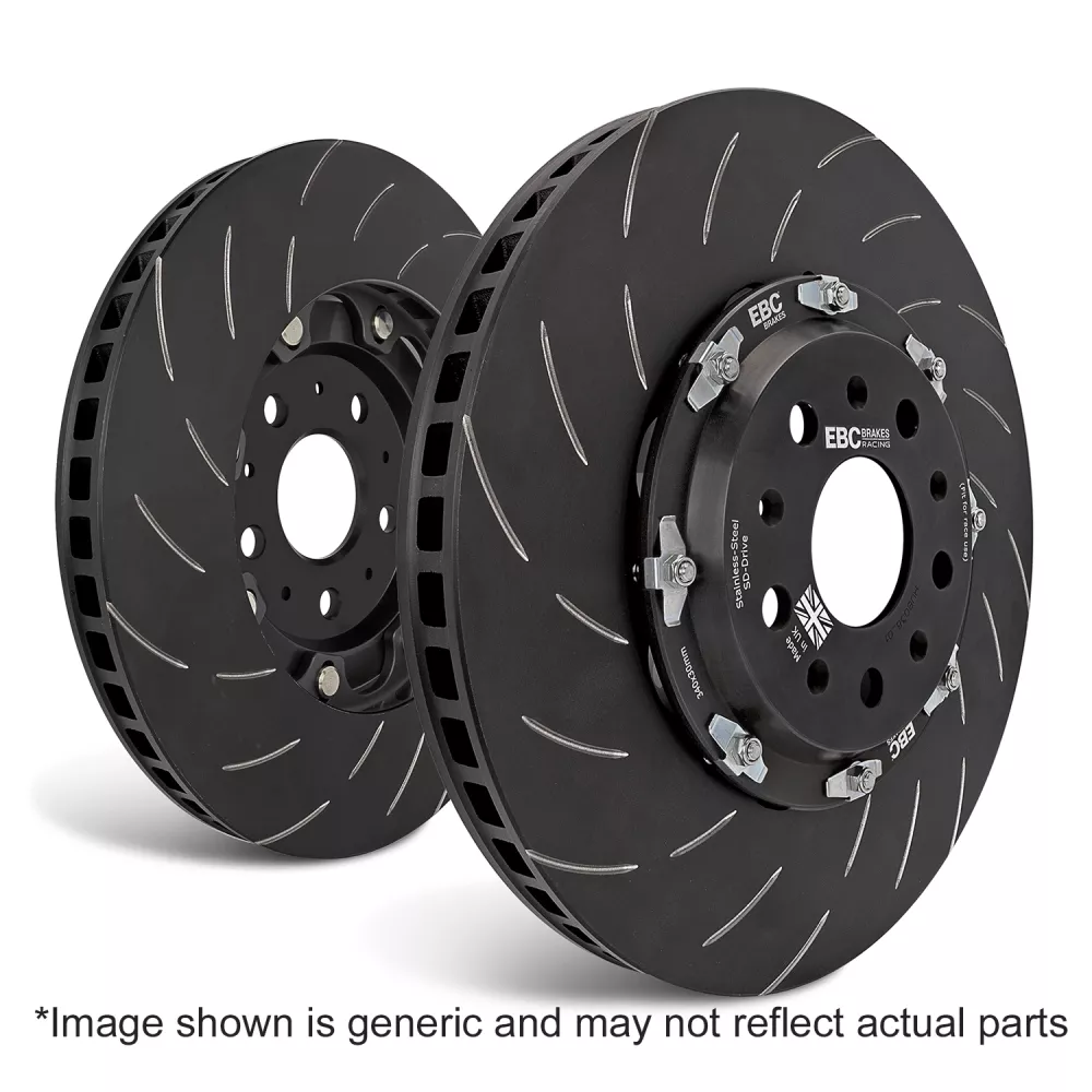 Coppia Dischi Freno Scomponibili Flottanti Posteriori 380x28 mm BMW M2 Competition F87 Performance - EBC-SG2F041