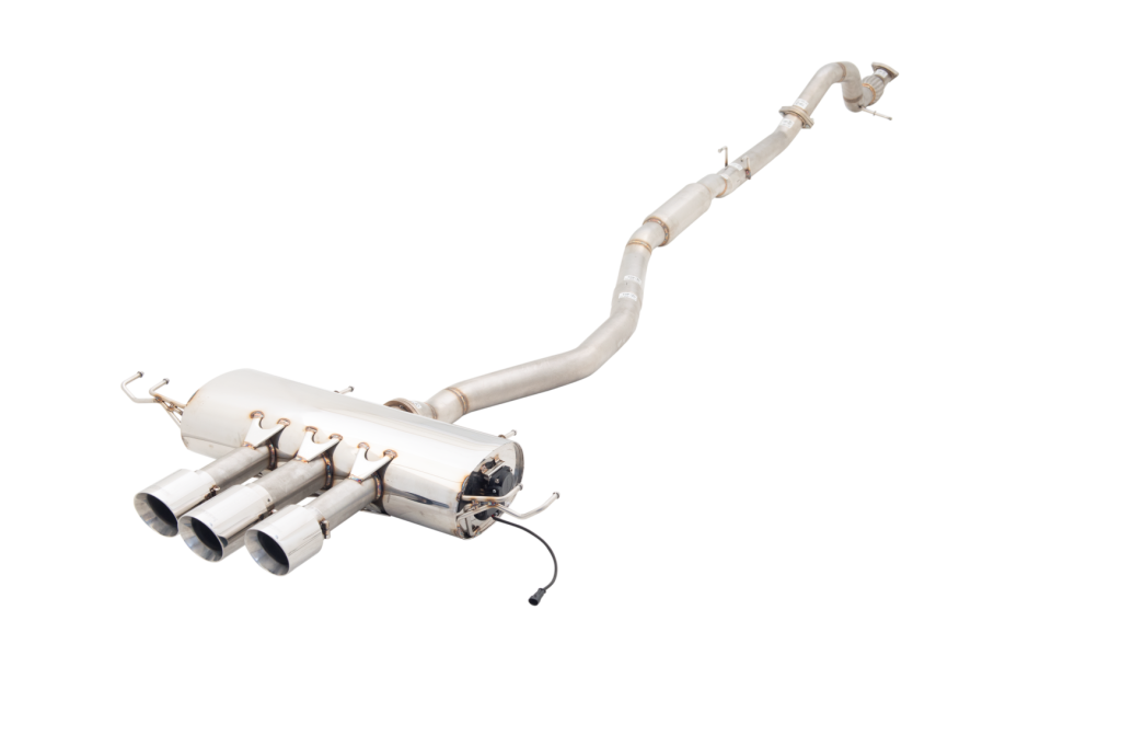 Baceyong Kit Sistema Di Scarico Elettrico Catback Con Telecomando - Universale 2.5 Pollici (63mm) In Acciaio Inox T-304, Aumento Di 10-20 CV - 2