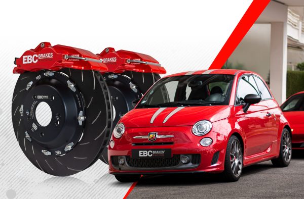 500 Abarth - Impianto frenante maggiorato Ebc Big Brake Kit 330x28mm - immagine 2