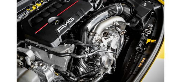 Tubo di ingresso turbo in carbonio Aspirazione Mercedes Benz A35 AMG W177 - Turbo Inlet Eventuri - immagine 3