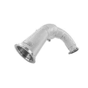 Downpipe Scat con Scudo Termico S4 B9 / S5 F5 3.0 TFSI - Alpha Competition Decat Downpipes with Heat Shield