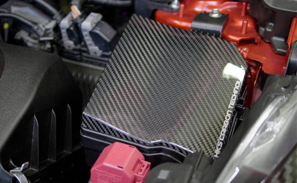 Coperchio scatola fusibili in fibra di carbonio Toyota YARIS GR - Carbon fuse cover - immagine 2