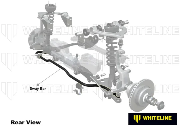 Barra antirollio anteriore regolabile Mazda MX-5 MX5 NB Whiteline - FRONT SWAY BAR - 24MM 2 POINT ADJUSTABLE - immagine 3