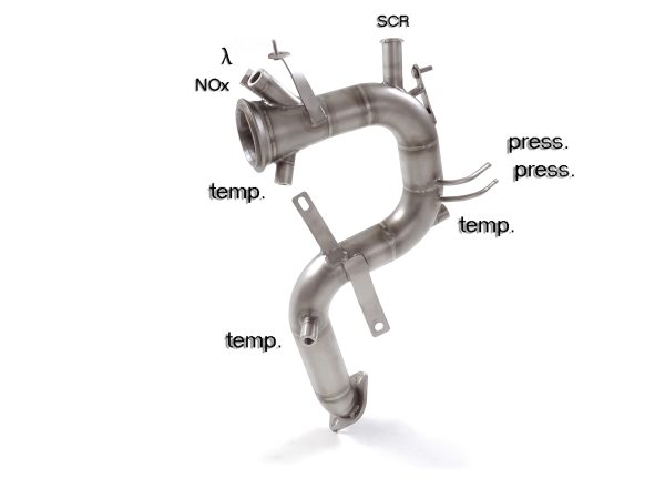 Downpipe Scat - Decat Alfa Romeo Giulietta / Jeep Compass / Renagade 2.0 JTDM2 mot. 55283099 Euro 6D Temp
