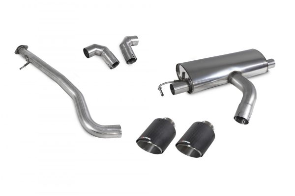 SCARICO CATBACK 76MM TOYOTA YARIS GR - SCORPION GPF-BACK - Terminali in Carbonio - immagine 3