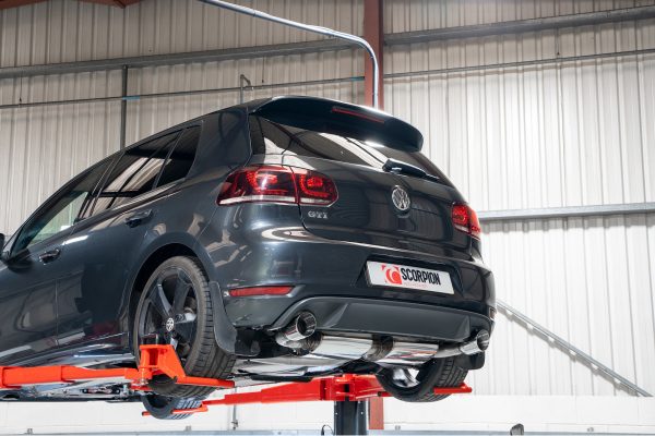 Scarico / Catback Golf 6 MK6 GTI 76mm - con Centrale Diretto - Scorpion - immagine 5