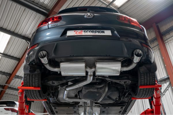 Scarico / Catback Golf 6 MK6 GTI 76mm - con Centrale Diretto - Scorpion - immagine 4