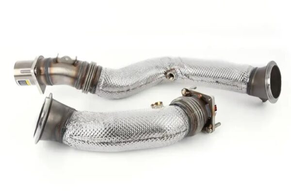 Downpipe Scat BMW M3 F80 / M4 F82 F83 / M2 Competition F87 - S55 Decat - Akrapovic Catless Downpipes - immagine 2
