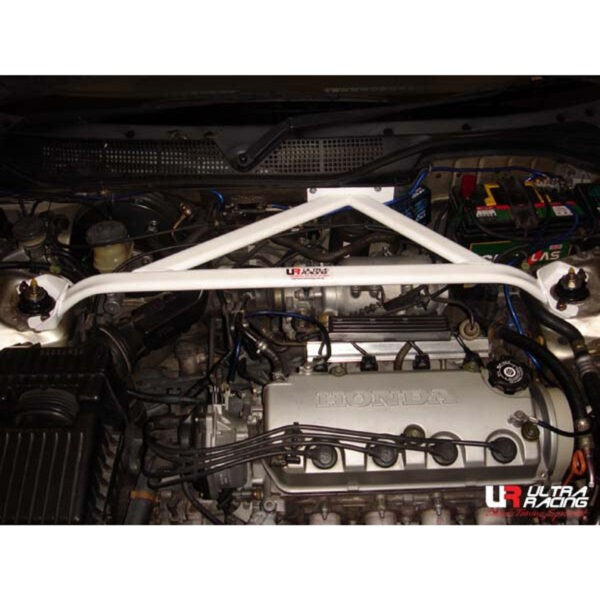 Barra duomi anteriore superiore Honda Civic EG / EK / Integra DC- 3 Points Upper Strut Brace Ultra Racing - immagine 2