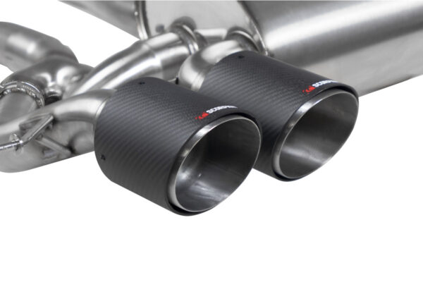 Scarico Sportivo con Valvole BMW M3 G80 G81 / M4 G82 G83 - Terminali Carbonio - Scorpion Exhaust GPF Back - immagine 4