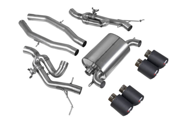 Scarico Sportivo con Valvole BMW M3 G80 G81 / M4 G82 G83 - Terminali Carbonio - Scorpion Exhaust GPF Back - immagine 3