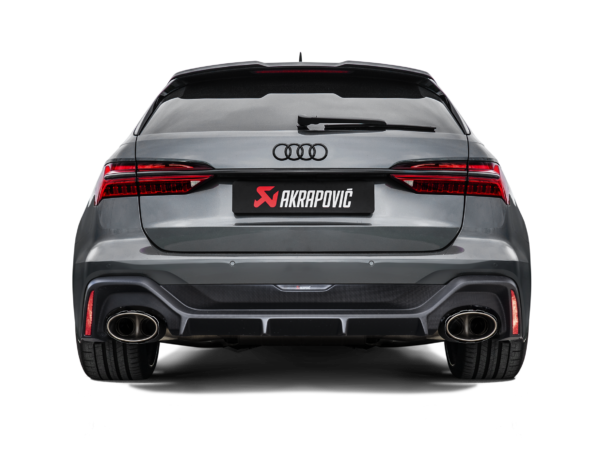 Diffusore / Estrattore Posteriore Akrapovic in Carbonio Lucido Audi RS6 C8 - immagine 4