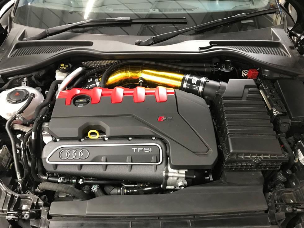 Tubo Aspirazione maggiorato 89mm per airbox di serie Audi RS3 8V / 8Y / TTRS 8S / RSQ3 F3 / Fomentor VZ5 - Inlet Hard Pipe Forge Motorsport - immagine 4