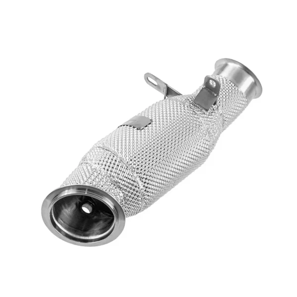 Downpipe Scat Con Scudo Termico BMW N55 135i F20 235i F22 335i F30 435i F32 / M2 F87 - Alpha Competition Decat Downpipe with Heat Shield