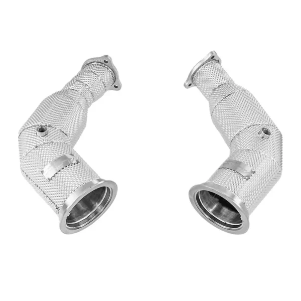 Downpipe Scat con Scudo Termico Audi RS4 B9 /RS5 F5- Alpha Competition Decat Downpipes with Heat Shield