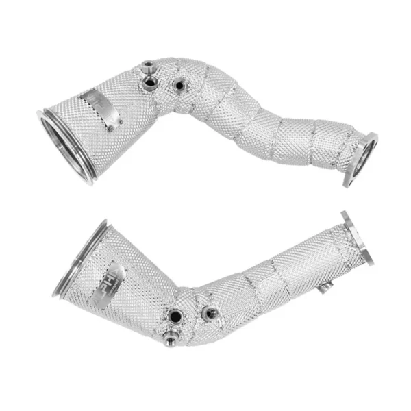 Downpipe Scat con scudo termico Audi RS6 C8 / RS7 C8 - Alpha Competition Decat Downpipes with Heat Shield - immagine 2