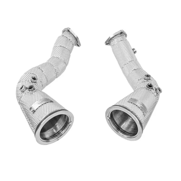 Downpipe Scat con scudo termico Audi RS6 C8 / RS7 C8 - Alpha Competition Decat Downpipes with Heat Shield