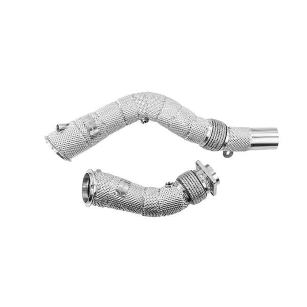 Downpipe Scat con scudo termico BMW M3 F80 / M4 F82 F83 / M2 Competition F87 - S55 Decat Alpha Competition - immagine 2