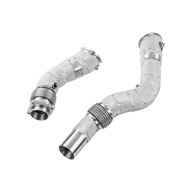 Downpipe Scat con scudo termico BMW M3 F80 / M4 F82 F83 / M2 Competition F87 - S55 Decat Alpha Competition