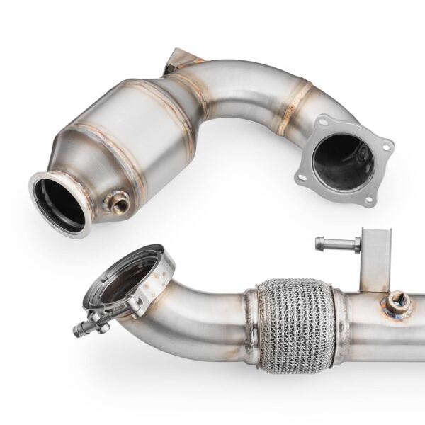 Downpipe 200 Celle + Front Pipe Hyundai i20N I20 N - Downpipe with sport Catalyst 200 cpsi - immagine 2