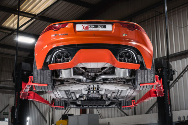 Scarico Sportivo Catbakc Jaguar F-Type R 5.0 Coupé / Convertible Incl. RWD / AWD 2014 - 2019 - Scorpion Exhaust - immagine 6