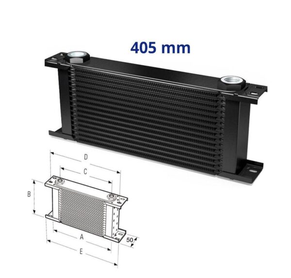 Radiatore Olio Universale - Setrab Pro Line STD Extra Width - 405 mm 25 File