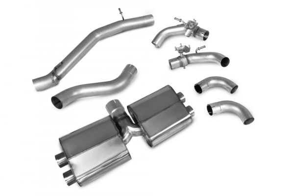 Scarico Sportivo / Catback Audi S3 8Y Sportback 80mm con Valvole - Non-res GPF-Back system & electronic valves Scorpion - immagine 3
