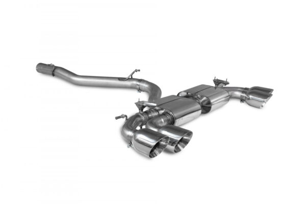 Scarico Sportivo / Catback Audi S3 8Y Sportback 80mm con Valvole - Non-res GPF-Back system & electronic valves Scorpion