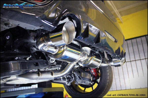 SCARICO SPORTIVO GPF-BACK 65MM TOYOTA YARIS GR MK1 SILENZIATORE BIPANCIA - immagine 2
