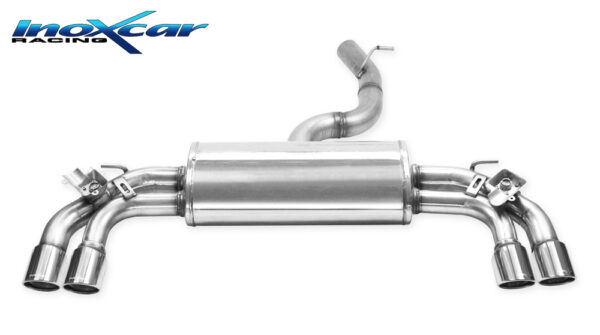 Scarico Sportivo Posteriore / Terminale con Valvole AUDI S3 8V Sportback e 3 porte 70mm