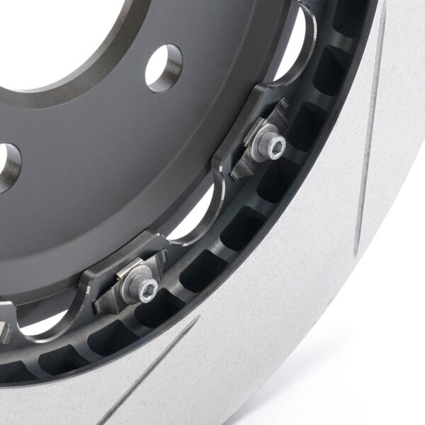 Dischi Freno Posteriori Scomponibili flottanti Mercedes A45 S W177 / CLA45 C118 / GLA45 H247 AMG 330x22 mm - immagine 2