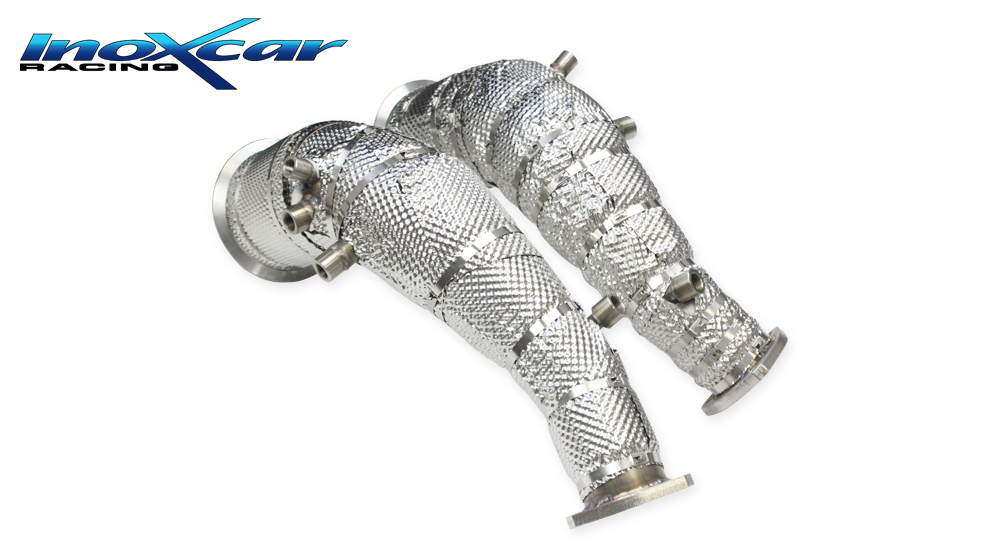 Downpipe Scat / Decat - Rimozione Catalizzatori ed OPF/GPF Audi RS6 C8 / RS7 C8 - con scudo termico