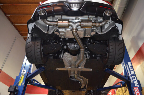 Scarico sportivo con valvola e terminali in carbonio Toyota Supra GR 3.0 A90 MK5 - Injen Super SES Catback - immagine 2