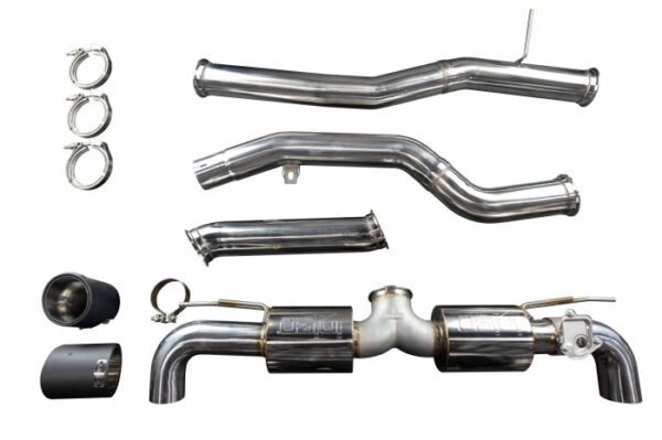 Scarico sportivo con valvola e terminali in carbonio Toyota Supra GR 3.0 A90 MK5 - Injen Super SES Catback - immagine 3