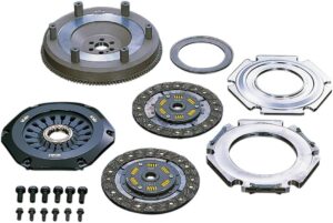 Kit Frizione Rinforzata + Volano Monomassa 850Nm - Mitsubishi Lancer EVO 10 X HKS Light Action Twin Plates Clutch and Flywheel Kit