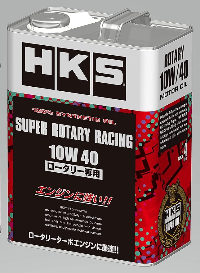 Olio Motore Sintetico Mazda RX7 RX8 13B - HKS Super Rotary Racing 10W40 Oil Engine - 4L