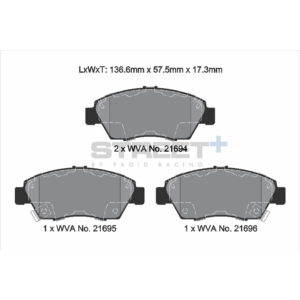 Pastiglie Freni Pagid Racing Street Plus + SP Stradali Sportive / Trackday - T8006SP2001