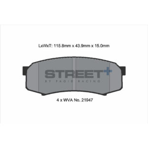 Pastiglie Freni Pagid Racing Street Plus + SP Stradali Sportive / Trackday - T8007SP2001