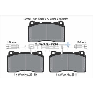 Pastiglie Freni Pagid Racing Street Plus + SP Stradali Sportive / Trackday - T8017SP2001