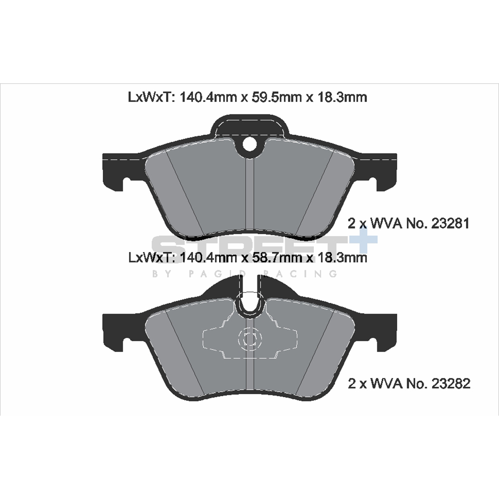 Pastiglie Freni Pagid Racing Street Plus + SP Stradali Sportive / Trackday - T8020SP2001
