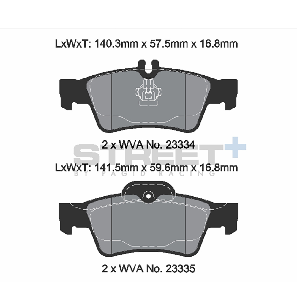 Pastiglie Freni Pagid Racing Street Plus + SP Stradali Sportive / Trackday - T8029SP2001