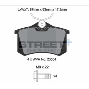 Pastiglie Freni Pagid Racing Street Plus + SP Stradali Sportive / Trackday - T8032SP2001