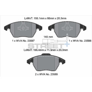 Pastiglie Freni Pagid Racing Street Plus + SP Stradali Sportive / Trackday - T8033SP2001