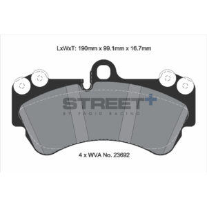 Pastiglie Freni Pagid Racing Street Plus + SP Stradali Sportive / Trackday - T8037SP2001