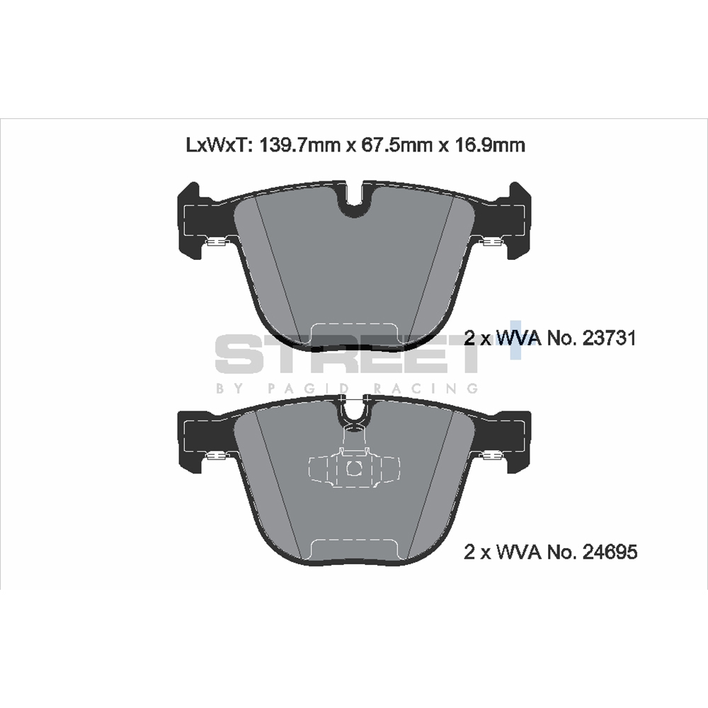 Pastiglie Freni Pagid Racing Street Plus + SP Stradali Sportive / Trackday - T8043SP2001