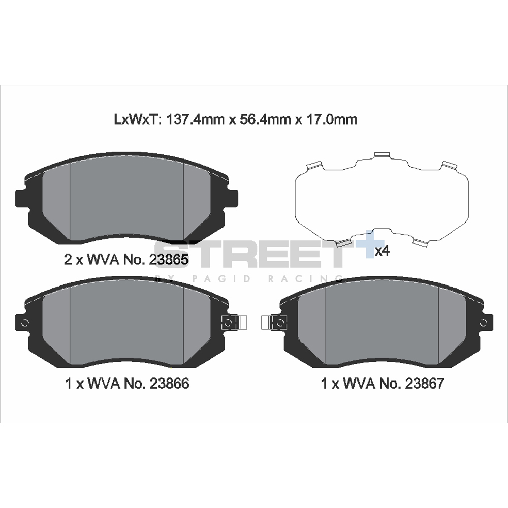 Pastiglie Freni Pagid Racing Street Plus + SP Stradali Sportive / Trackday - T8047SP2001