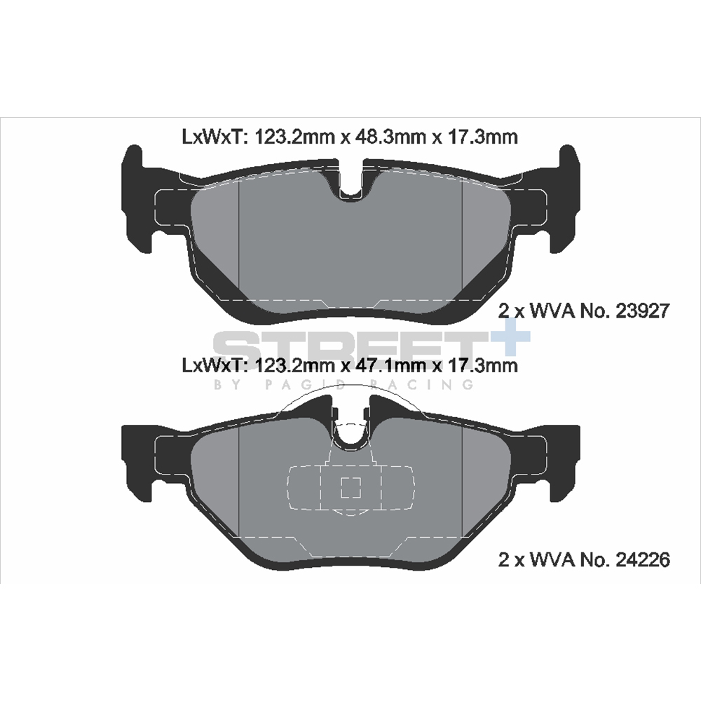 Pastiglie Freni Pagid Racing Street Plus + SP Stradali Sportive / Trackday - T8051SP2001
