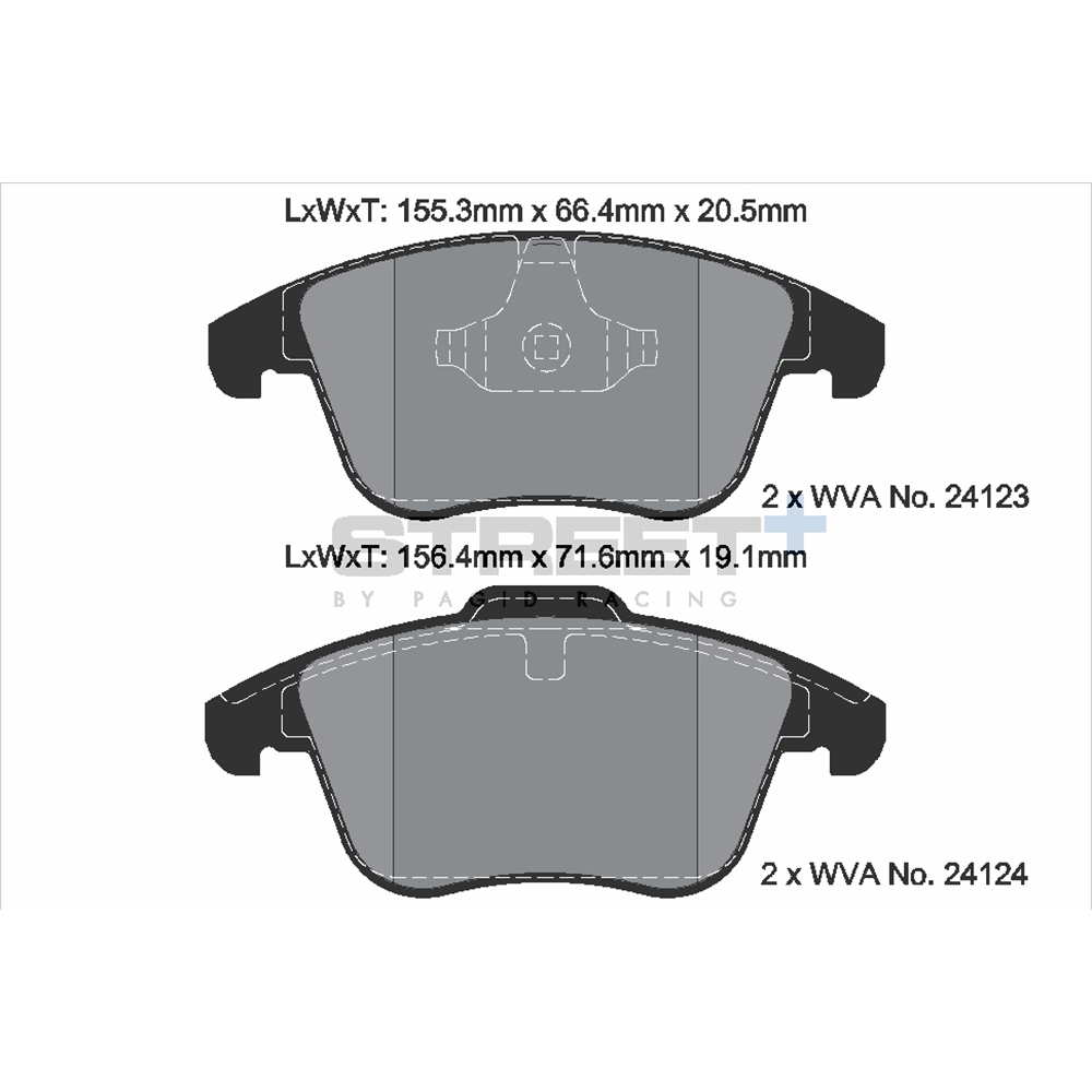 Pastiglie Freni Pagid Racing Street Plus + SP Stradali Sportive / Trackday - T8056SP2001