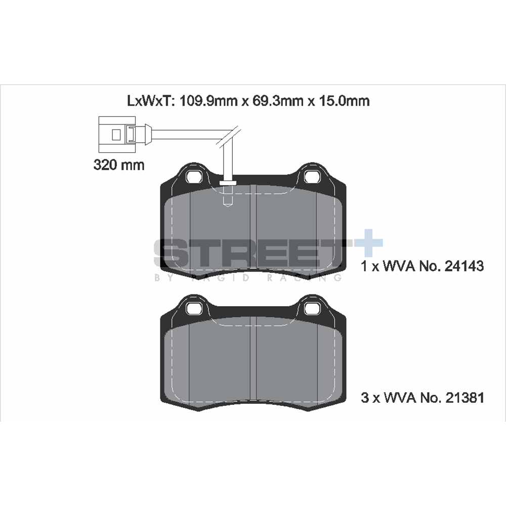 Pastiglie Freni Pagid Racing Street Plus + SP Stradali Sportive / Trackday - T8058SP2001